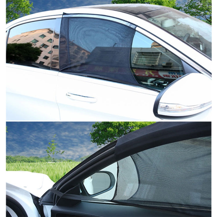 2 PCS Car Front Window Net Yarn Sunscreen Insulation Window Sunshade Cover, Size: 75*50cm