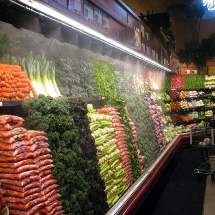 Outdoor Lawn Garden PE Hose Mist Watering Line Misting Cooling System with 26 x Mist Nozzles, Length: 18m