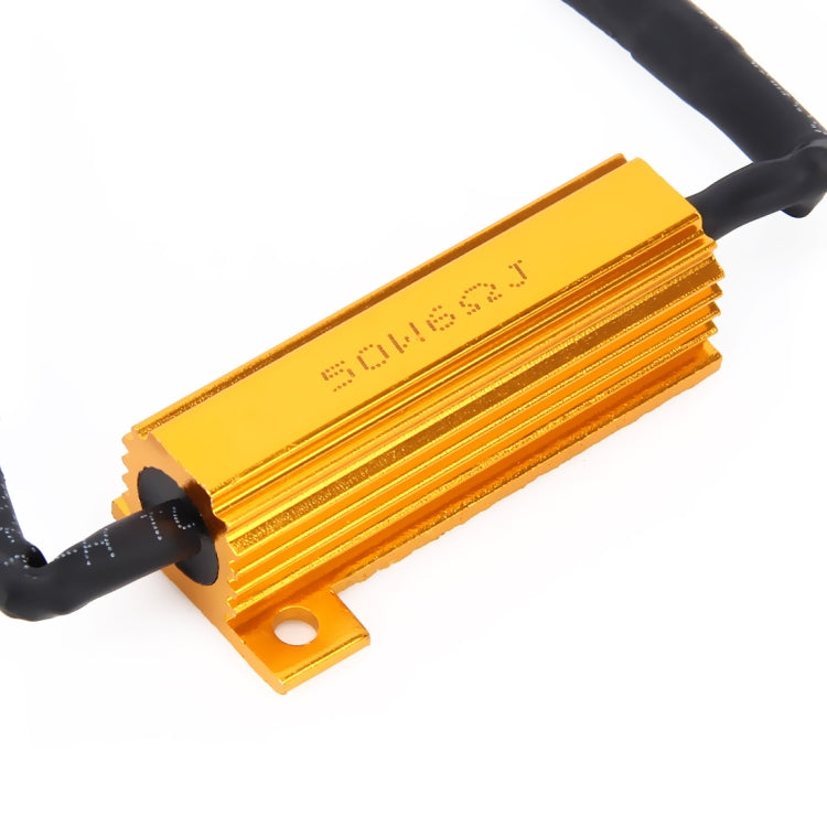 2 PCS H11 50W 6 Ohms Load Resistor Car Canbus Error Canceller Decoder Cable