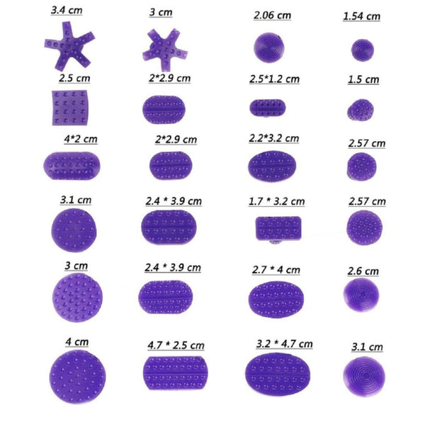 Auto Repair Body Tool Kit PDR Dent Paintless Repair Tools Dent Puller Slide Hammer Reverse Hammer Aluminum Suction Cups for Dent, Without Red T handle