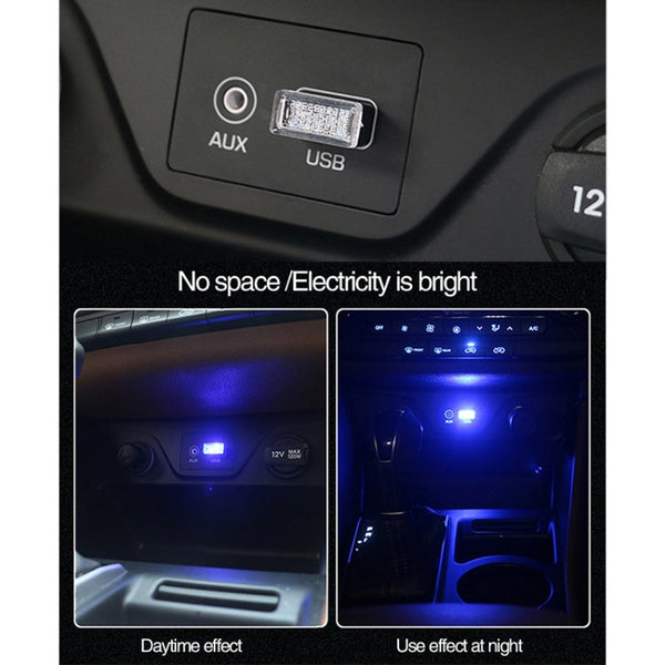 Universal PC Car USB LED Atmosphere Lights Emergency Lighting Decorative Lamp