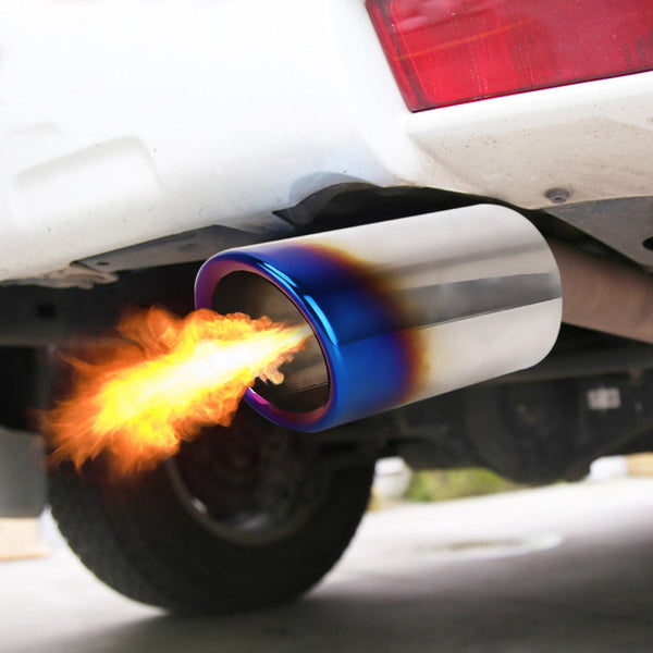 2 PCS Car Styling Stainless Steel Exhaust Tail Muffler Tip Pipe for VW Volkswagen 1.8T/2T Swept Volume, Audi A1/A3/A4L/Q3/Q5