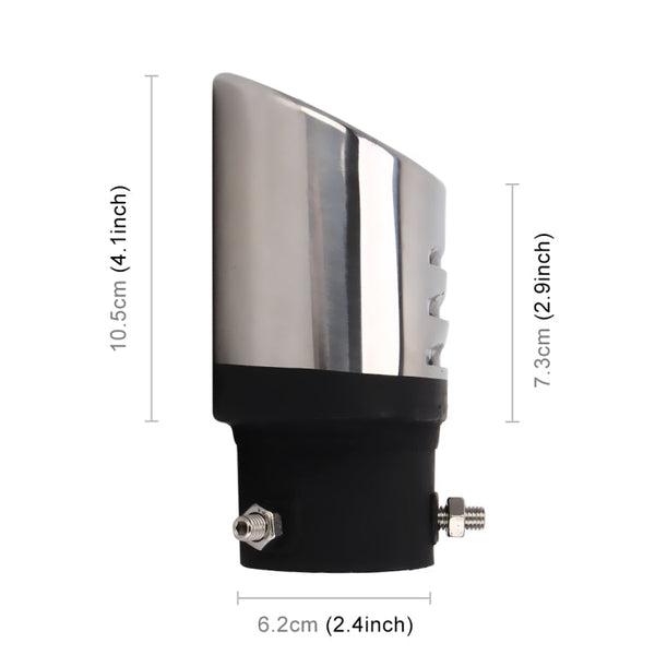 Universal Car Styling Stainless Steel Straight Bolt-on Exhaust Tail Muffler Tip Pipe with Mesh