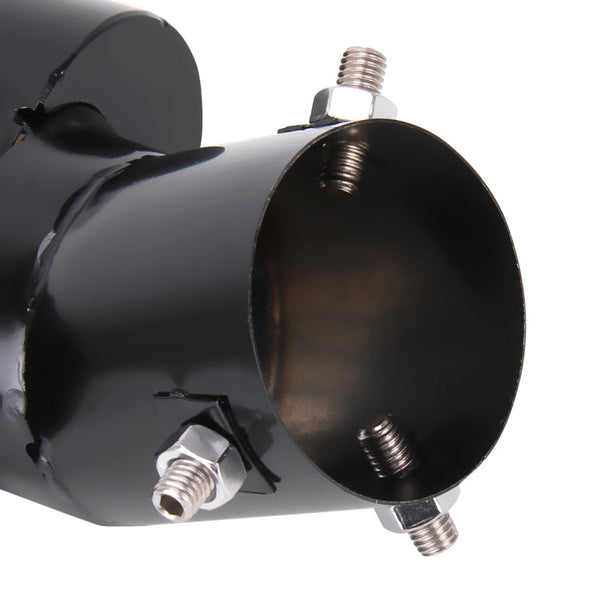 Universal Car Styling Stainless Steel Curved Double Outlets Exhaust Tail Muffler Tip Pipe