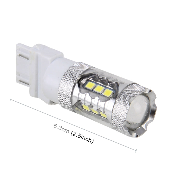2 PCS T20 / 7440 5W 250LM 6000K Car Auto Turn Light Reversing Lights 16LEDs SMD-2835 Lamps, DC 12V