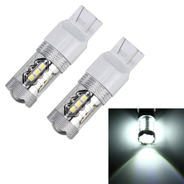 2 PCS T20 / 7440 5W 250LM 6000K Car Auto Turn Light Reversing Lights 16LEDs SMD-2835 Lamps, DC 12V