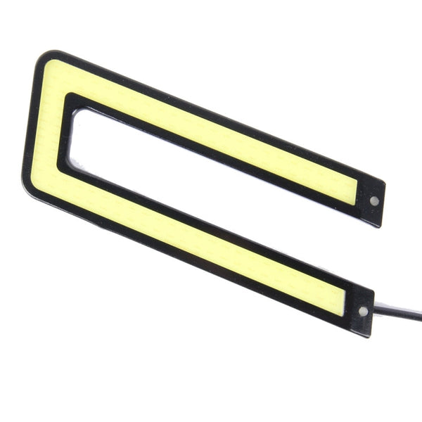 2 PCS DC 12V 10W 800LM 5500K COB Car DRL Daytime Running Lights Lamp,Cable Length:50cm