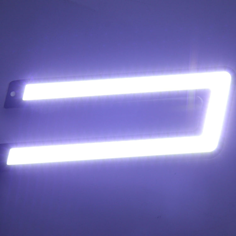 2 PCS DC 12V 10W 800LM 5500K COB Car DRL Daytime Running Lights Lamp,Cable Length:50cm