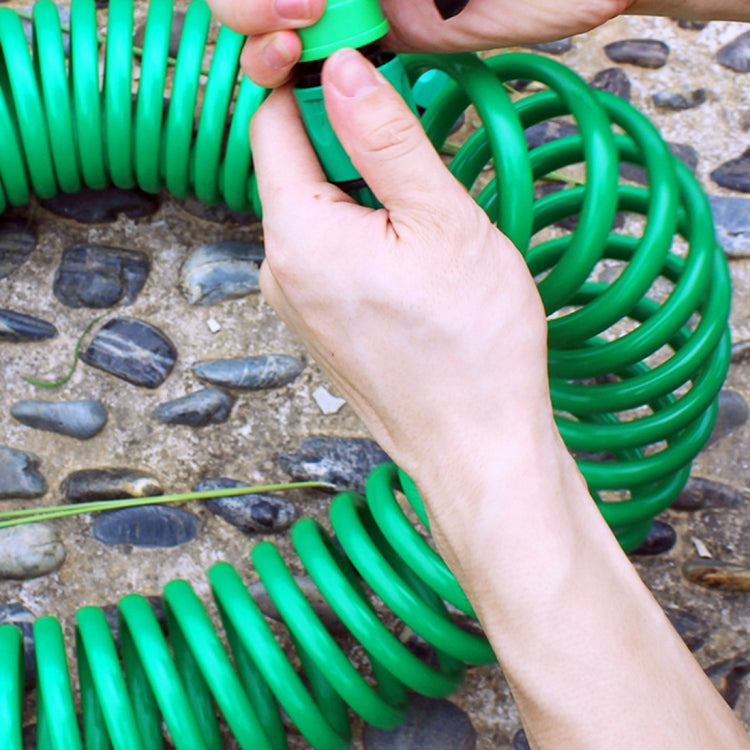Garden Watering Series Spring Tube Hose Telescopic Spiral Pipe with Water Connector Adaptor and Connector, Length: 30m