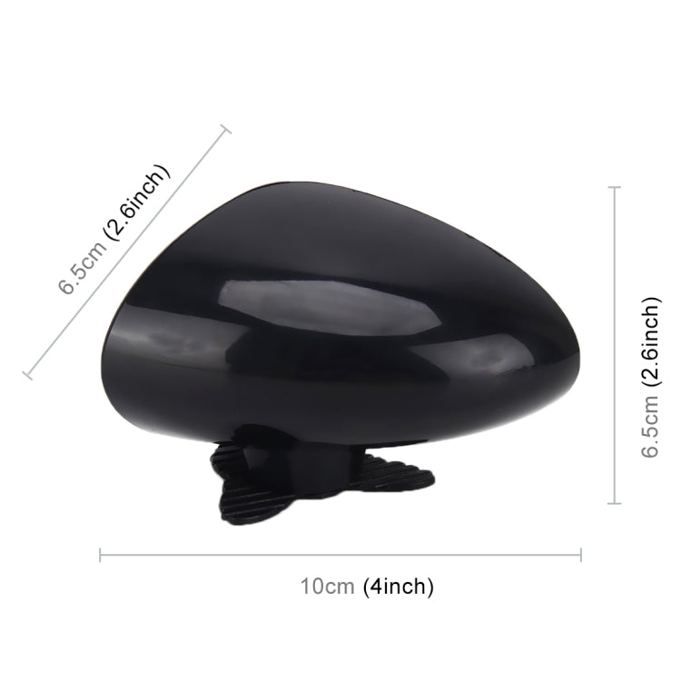 3R-046 360 Degrees Rotatable Right Blind Spot Side Assistant Mirror for Auto Car, Right Black, Right White
