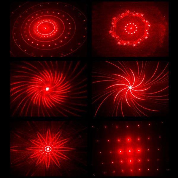 200mW Universal Car And Motorcycle Rear-end Alarm 650nM Laser Fog Anti-Collision Warning Lamp with Six Pattern, DC 8-36V Cable Length: 60cm