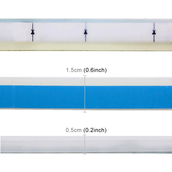 2 PCS 60cm DC12V 7.5W Ultra-thin Waterproof Car Auto Double Colors Turn Lights / Running Lights SMD-2835 LED Bulbs (Turn Lights: Yellow Light; Running Lights: Ice Blue Light)