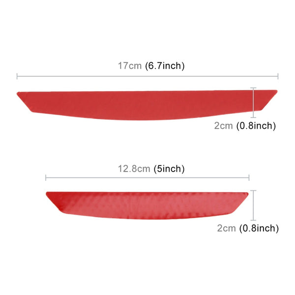 4 PCS Universal Car Door Anti-collision Strip Protection Guards Trims Stickers