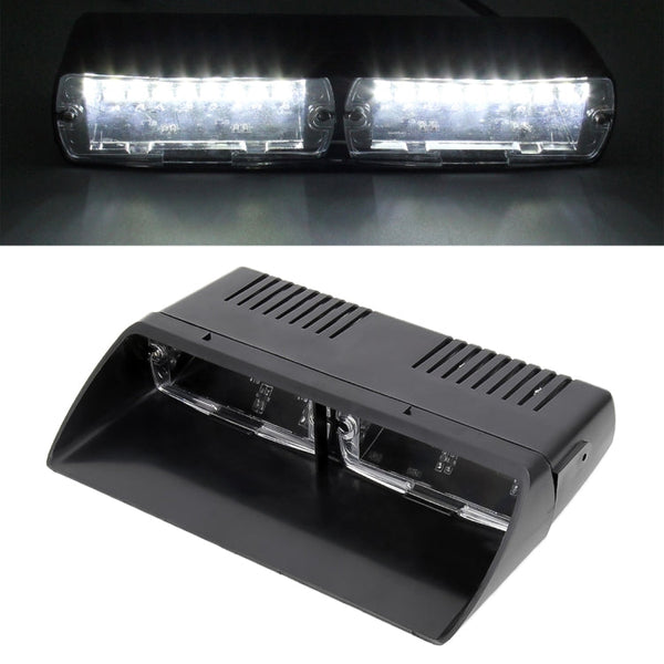 DC 12V 4.2W 16LEDs Crystal Lamp Beads Car Windshield Warning Lamp 18 Flash Patterns(Adjustable)
