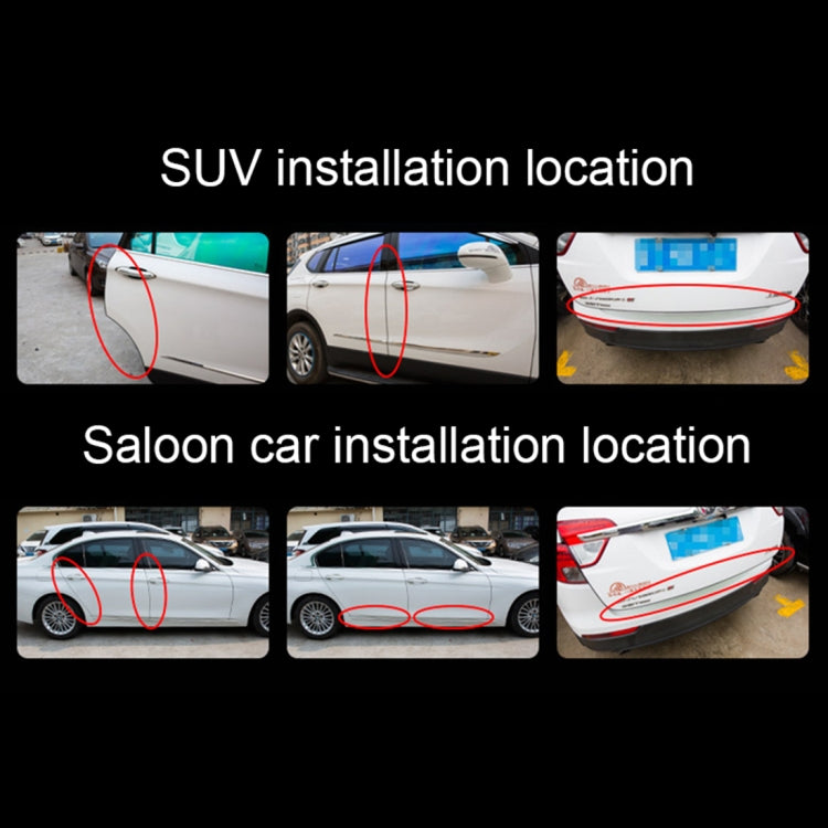 5m Rubber Car Side Door Edge Protection Wire Guards Cover Trims Stickers