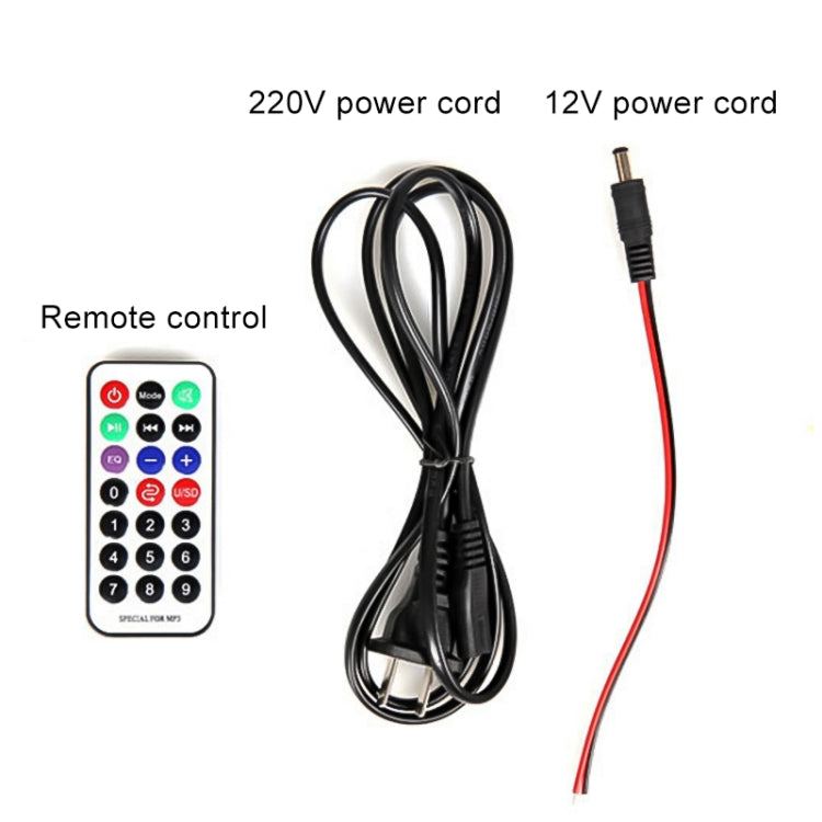 4 inch Round Shape Stereo Motorcycle / Car / Household Subwoofer, Built-in Bluetooth, Support TF Card & U Disk Reader, with Remote Control