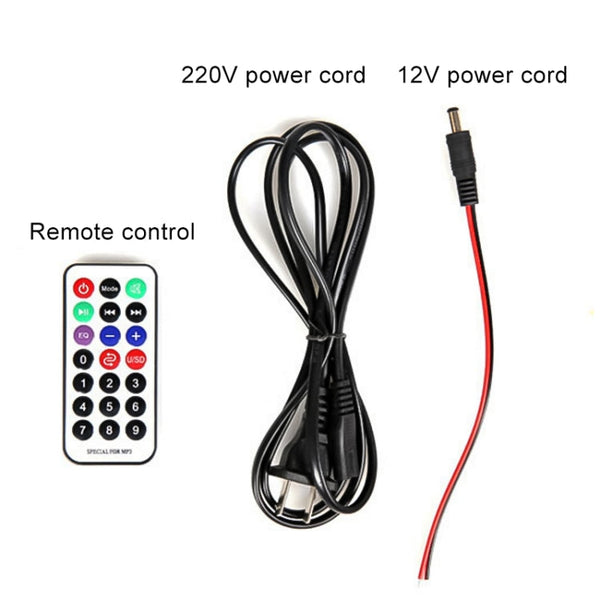 4 inch Round Shape Stereo Motorcycle / Car / Household Subwoofer, Built-in Bluetooth, Support TF Card & U Disk Reader, with Remote Control