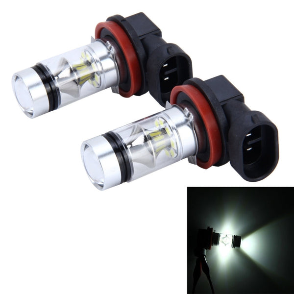 2 PCS H8/H11 10W 500LM 6000K 20SMD-2835 LEDs Car Fog Lights, DC 12V