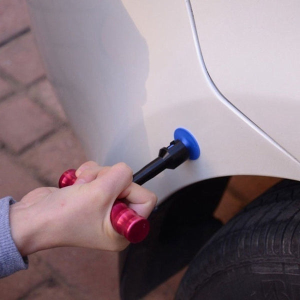 32 in 1 Auto Car Metal PDR Dent Lifter-Glue Puller Tab Hail Removal Paintless Car Dent Repair Tools Kit, with 20W Glue Gun, US Plug or EU Plug, 32 in 1 T-Bar