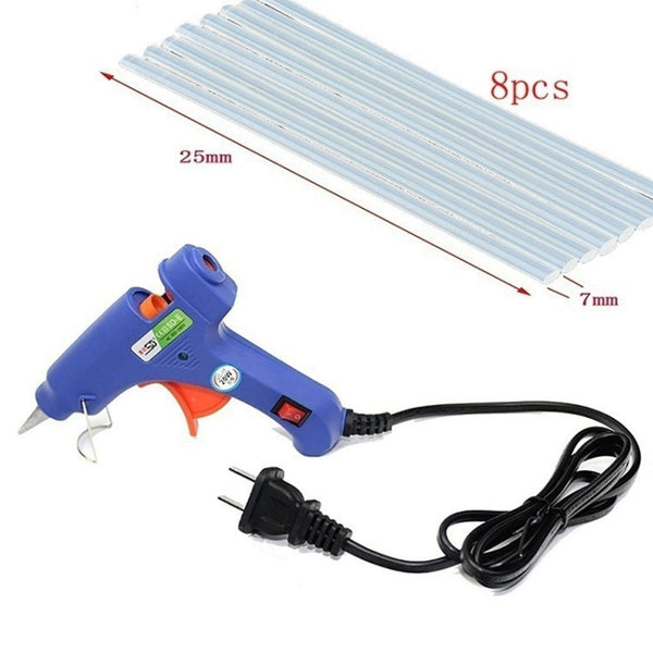 32 in 1 Auto Car Metal PDR Dent Lifter-Glue Puller Tab Hail Removal Paintless Car Dent Repair Tools Kit, with 20W Glue Gun, US Plug or EU Plug, 32 in 1 T-Bar