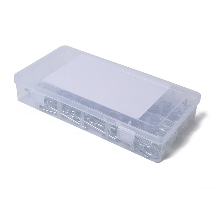 180 PCS Heavy Duty Zinc Plated Cotter R Tractor Clip Pin for Car / Boat / Garages