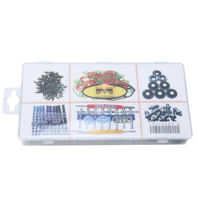 270 PCS Car Auto Vehicle 18 Sizes Assortment Kit Air Conditioning HNBR Seal O-Ring Set, 270 PCS Green, 270 PCS Purple