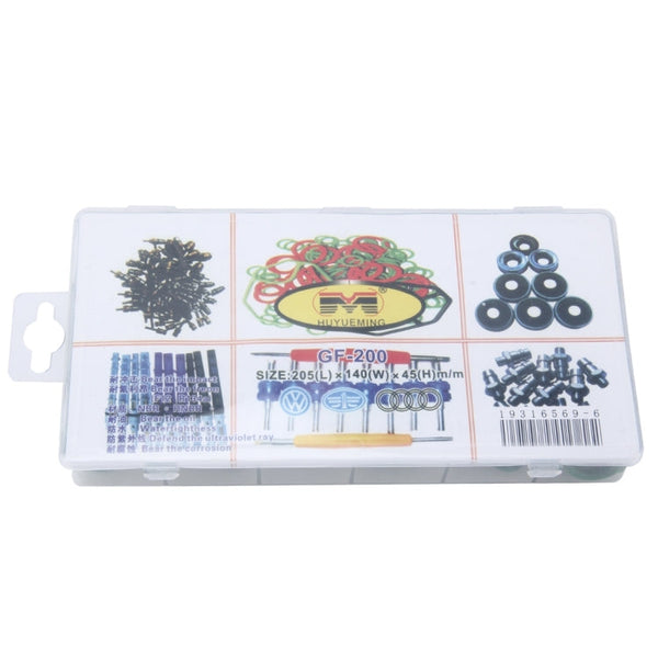 270 PCS Car Auto Vehicle 18 Sizes Assortment Kit Air Conditioning HNBR Seal O-Ring Set, 270 PCS Green, 270 PCS Purple