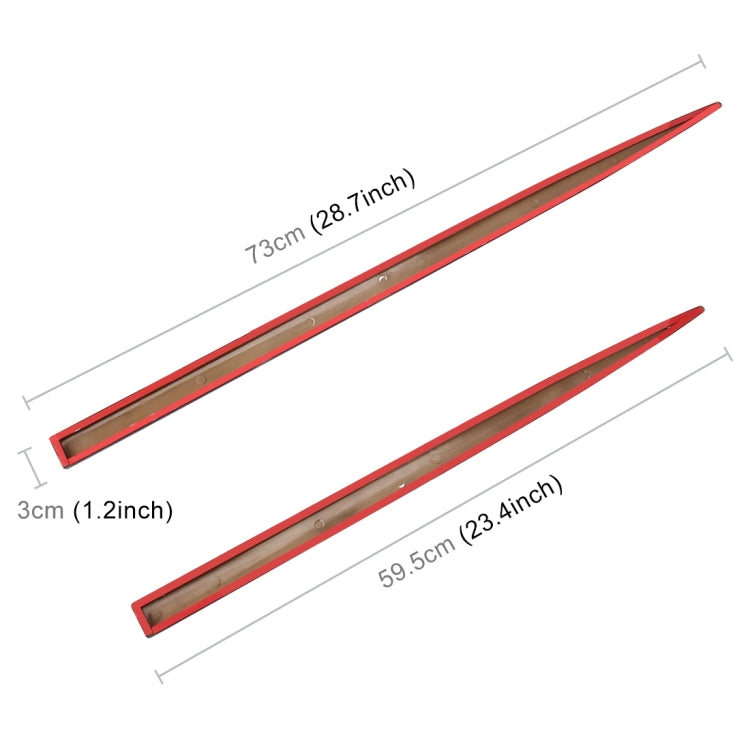 4 PCS Car Auto Door Side Edge Metal Anti-scratch Body Guard Protection Strip Sticker