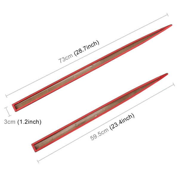 4 PCS Car Auto Door Side Edge Metal Anti-scratch Body Guard Protection Strip Sticker