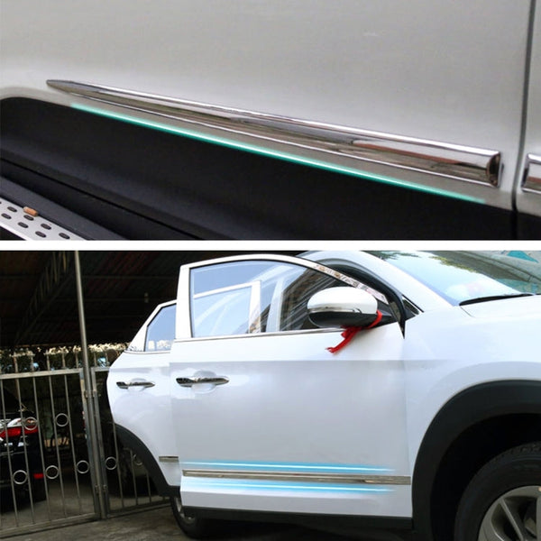 4 PCS Car Auto Door Side Edge Metal Anti-scratch Body Guard Protection Strip Sticker