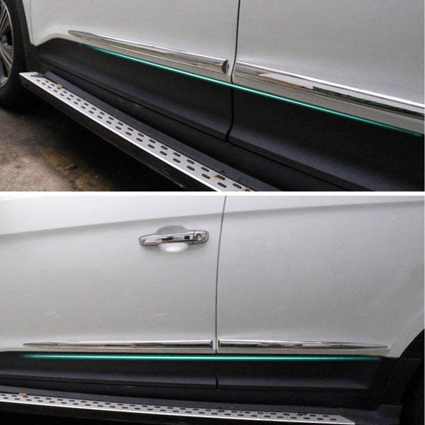 4 PCS Car Auto Door Side Edge Metal Anti-scratch Body Guard Protection Strip Sticker