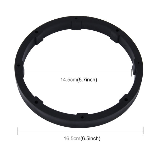2 PCS 6.5 inch Car Auto ABS  Loudspeaker Base Protection Solid Cover Holder Mat, Inner Diameter: 14.5cm