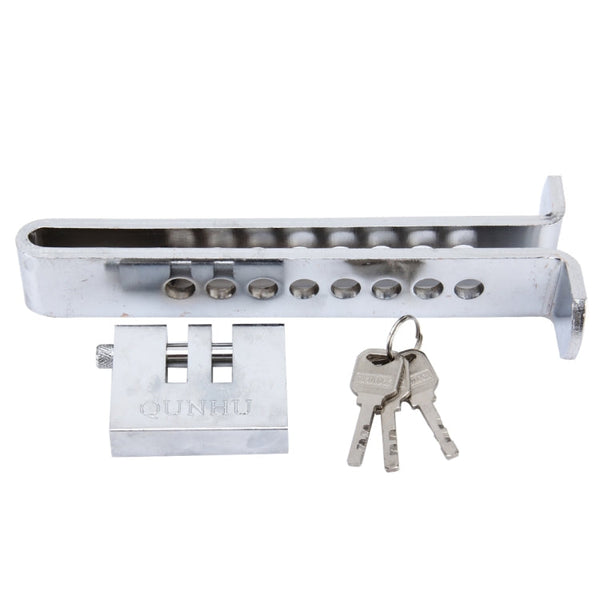 Car Auto Stainless Steel  Anti-theft Clutch Lock Car Brake Safety Lock Tool Accelerator Pedal Lock with Keys Suitable for Clutch Height Under 19.5cm, Clutch Height Under 19.5cm