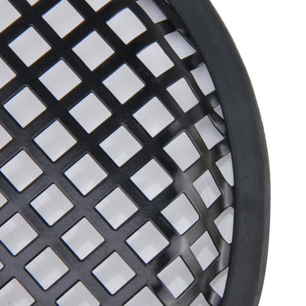 8 inch Car Auto Metal Mesh Black Square Hole Subwoofer Loudspeaker Protective Cover Mask Kit with Fixed Holder, 8 inch