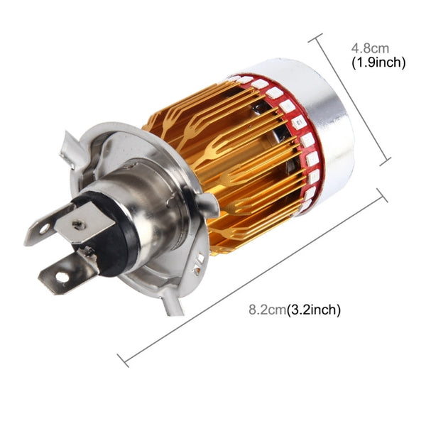 H4 9W 900 LM 6000K Static + Strobe Light Motorcycle Headlight Lamp with 3 COB White Light Lamps and Red Light+Pink Light+Blue Light LED Lamps, DC 12V