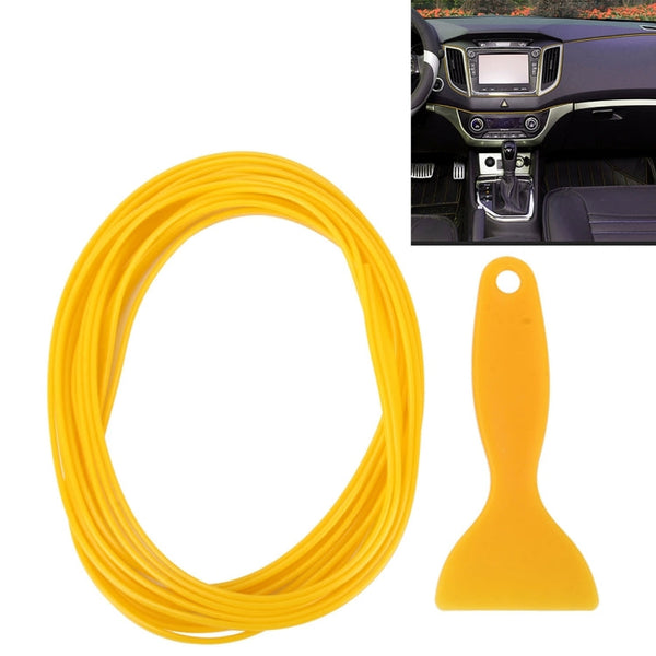 5m Flexible Trim For DIY Automobile Car Interior Moulding Trim Decorative Line Strip with Film Scraper