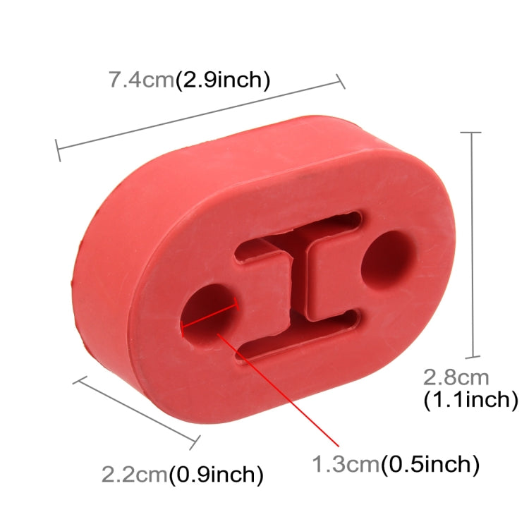 Universal Car Two Holes Adjustable Rubber Mounting Bracket Exhaust Tube Hanging Rubber Tube Car Exhaust Pipe Hanging Shackle Hanging Exhaust Hanging From Ear