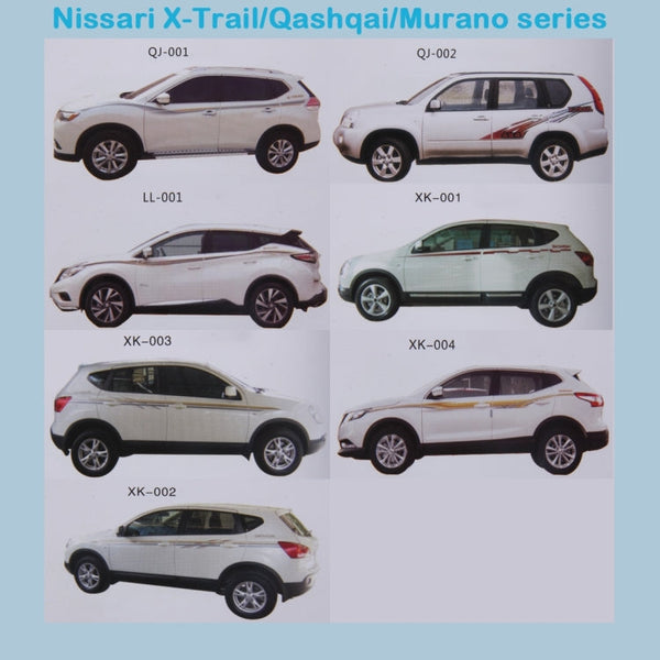 3 PCS SUV Body Decorative Strip Brand Car Streamline Shining Sticker For Honda CRV Nissarl X-Trail/Qashqai/Murano series