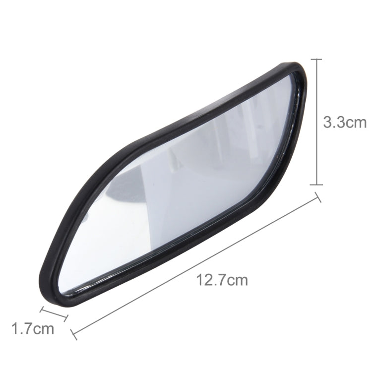 3R-067 2 PCS Car Blind Spot and Wide Rear View Wide Angle Adjustable Mirror, 3R-067 (Black)