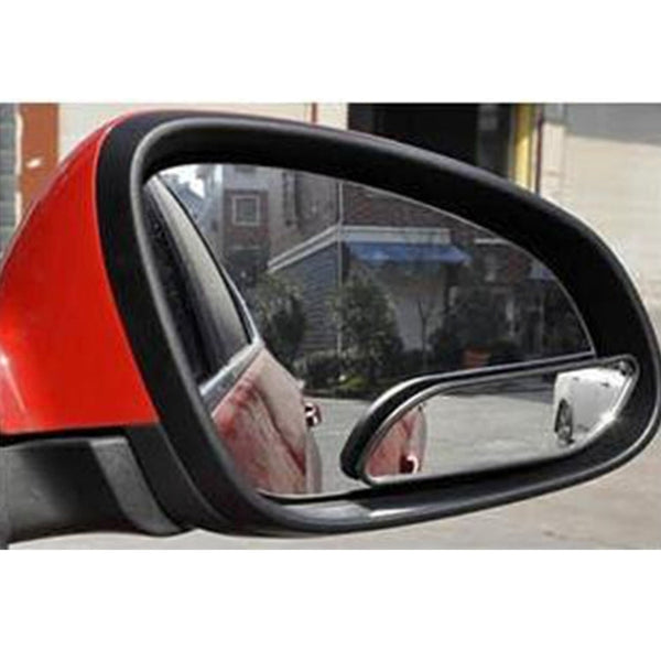 3R-067 2 PCS Car Blind Spot and Wide Rear View Wide Angle Adjustable Mirror, 3R-067 (Black)