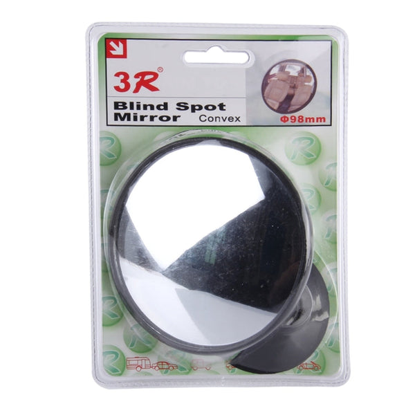 3R-098 Car Blind Spot Rear View Wide Angle Mirror, Diameter: 9.8cm, 3R-098 (Black)