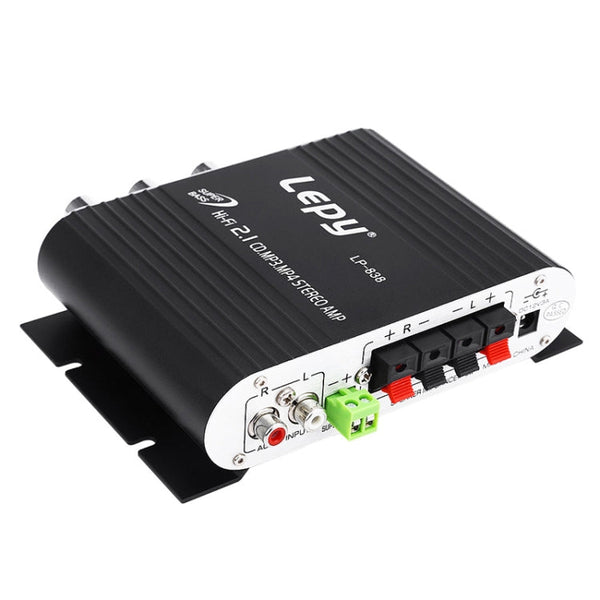 Car 2.1CH HIFI Subwoofer Amplifier Audio, Support MP3