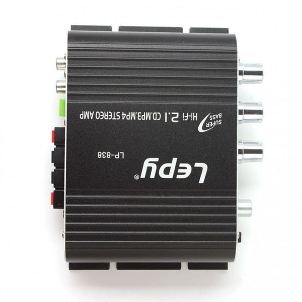 Car 2.1CH HIFI Subwoofer Amplifier Audio, Support MP3