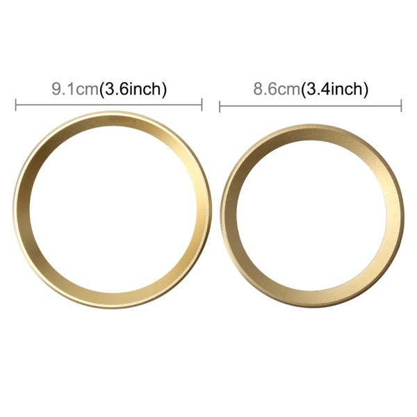 2 PCS/Set Zinc Alloy Steering Wheel Decoration Ring Sticker Logo Car Styling Modification Car Front Logo Ring Decoration Rear Cover Trim Hood Emblem Rings for BMW 3 Series