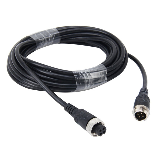 10m M12 4P Aviation Connector Video Audio Extend Cable for CCTV Camera DVR, 10m