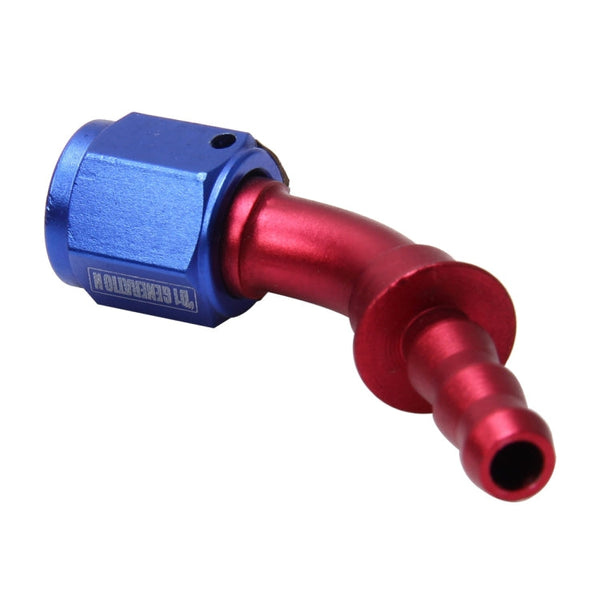 Pipe Joints 45 Degree Swivel Oil Fuel Fitting Adaptor Oil Cooler Hose Fitting Aluminum Alloy AN4 Fitting Car Auto Accessories, 45 Degree AN4