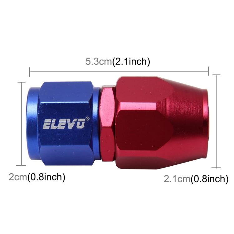 Pipe Joints 0 Degree Swivel Oil Fuel Fitting Adaptor Oil Cooler Hose Fitting Aluminum Alloy AN8 Fitting Car Auto Accessories, 0 Degree AN8