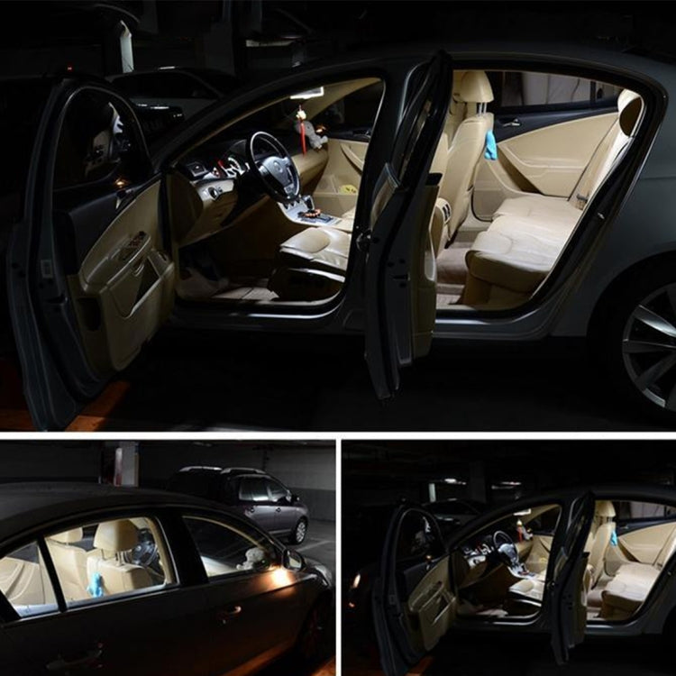 2 PCS 31mm DC12V / 1W / 6000K / 65LM 21LEDs SMD-3014 Car License Plate Light / Dome Light, with Decoder