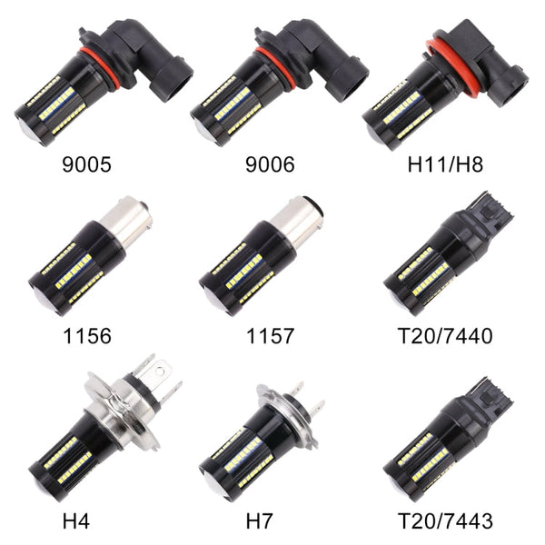 2 PCS T20 / 7440 DC9-16V / 8.2W / 6000K / 655LM Car Auto Reversing Lights / Turn Light 66LEDs SMD-2016 Lamps