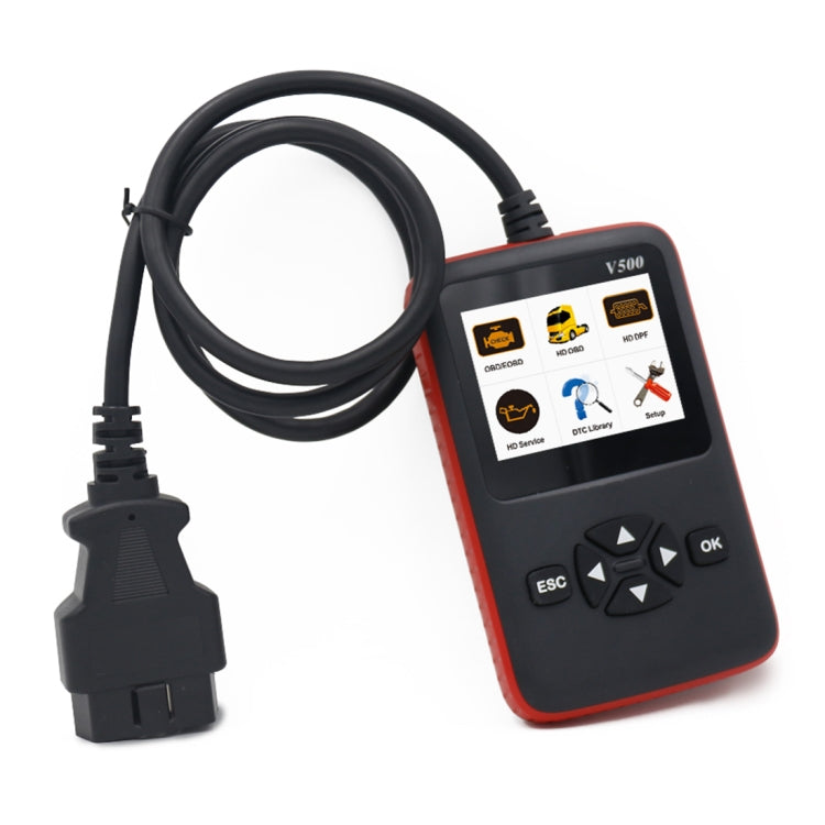 V500 Trunk HD Reading Card Professional OBDII Diagnostic Code Scanner Tool, V500
